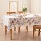 Threadmade Home Poppy Wildflower Bordered Tablecloth, Multicolor - 60"W x 144"L
